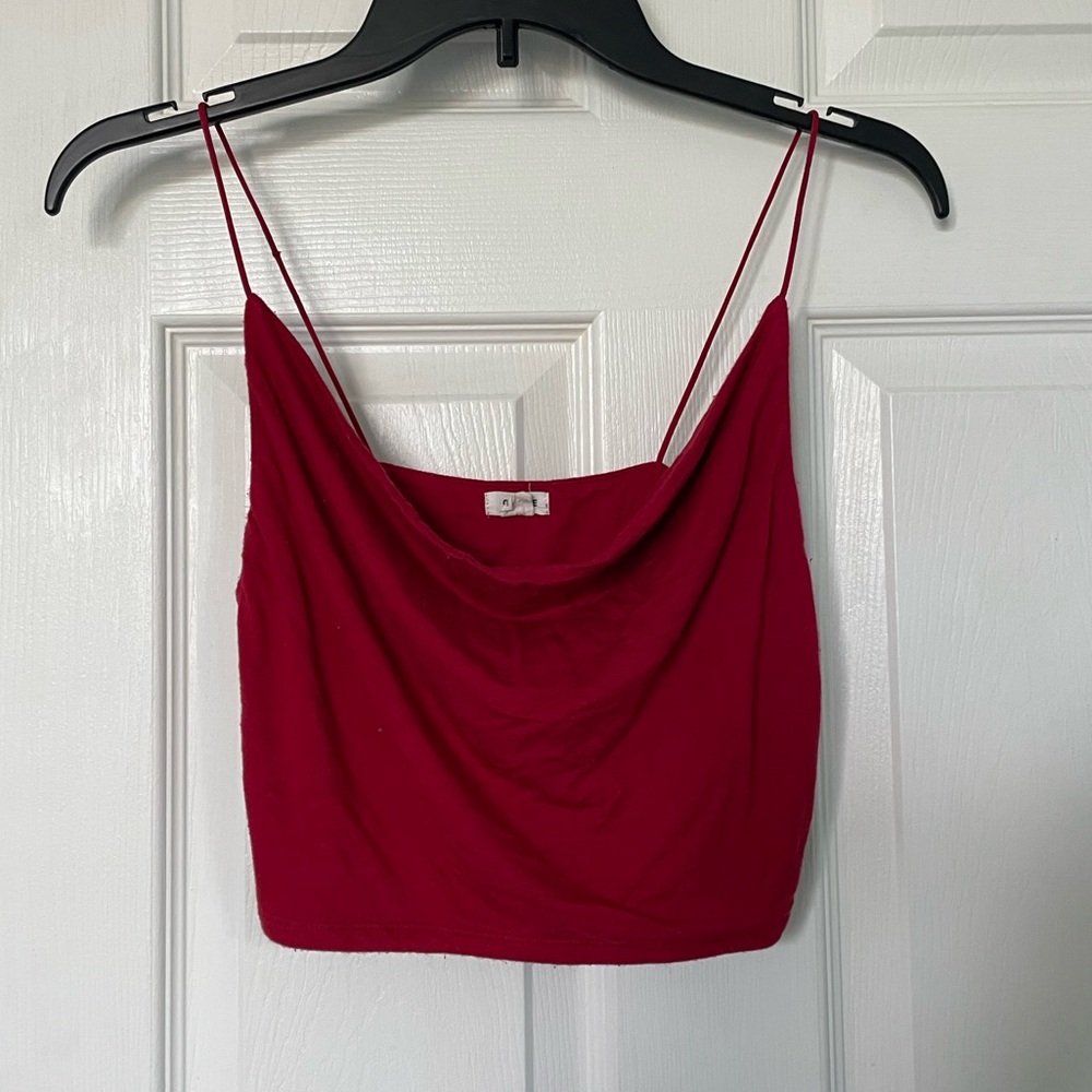 Simple red tank top